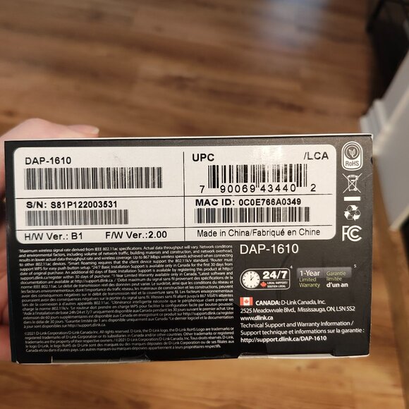 BNIB DLink Wifi Range Extender, AC1200 DAP- 1610 - Picture 3 of 5